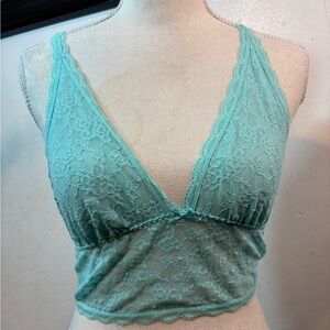 Victoria's Secret Lace Bandeau in Light Teal